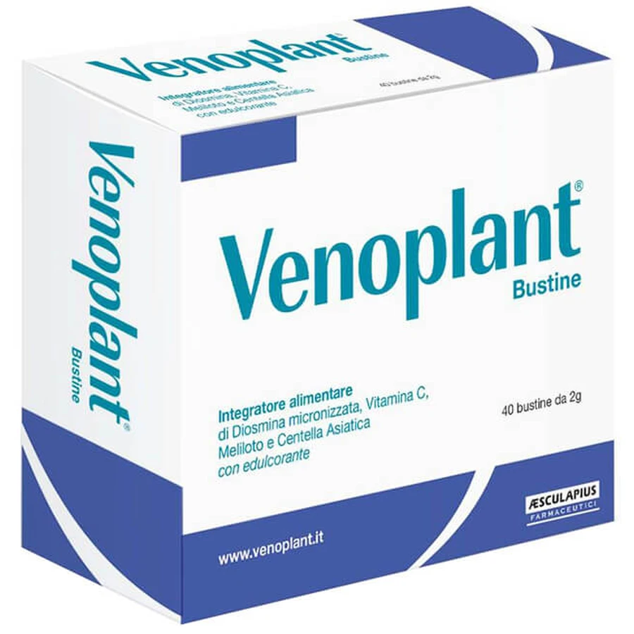 Venoplant Diosmin Melilote Centella Supplément 40 Sachets Circulation