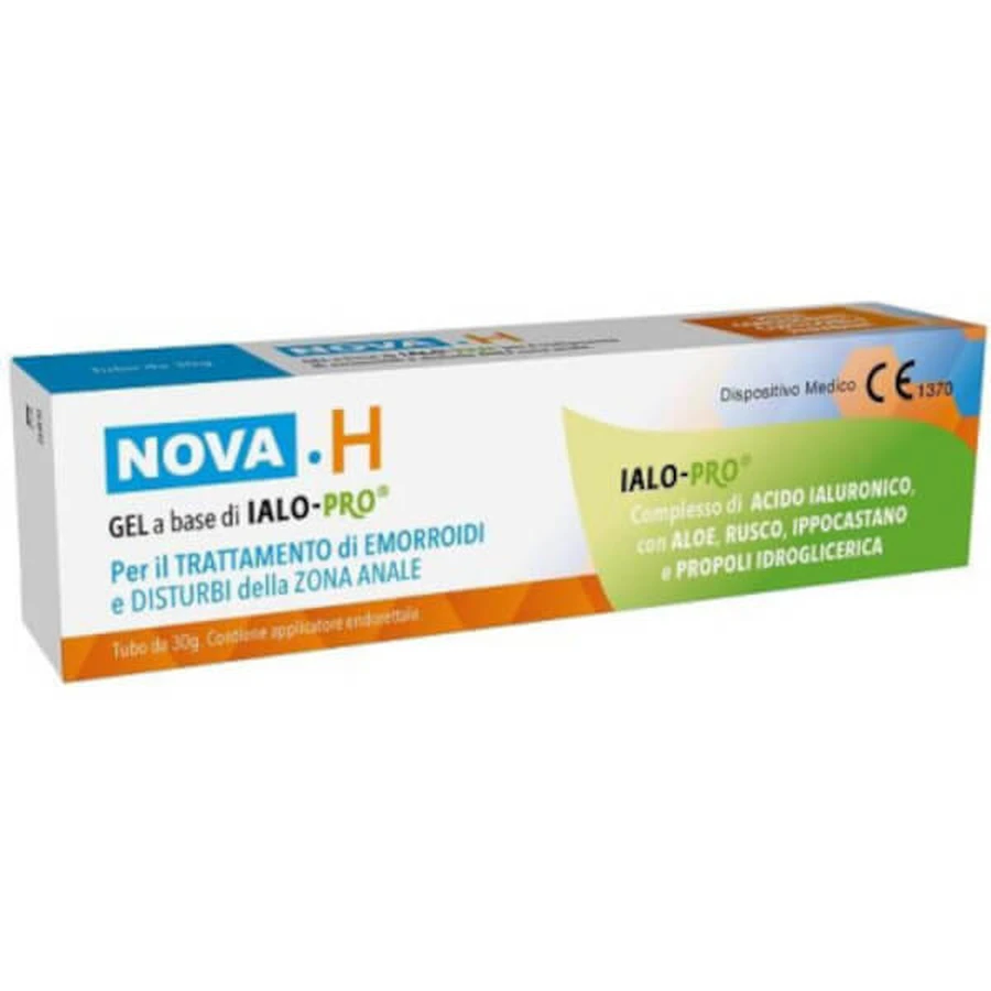 Nova H gel para hemorroides contiene aplicadores 30g
