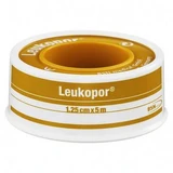 Leukopor Hypoallergenic Adhesive Plaster. Backing: White Nonwoven Fabric Of Polyester And Viscose Polyacrylic Adhesive Without Resins And Natural Gums. 1.25x500cm Mutual