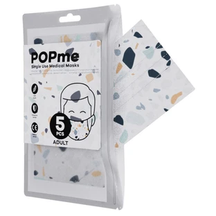 Popme Mascarilla Quirúrgica Terrazzo 5 Piezas