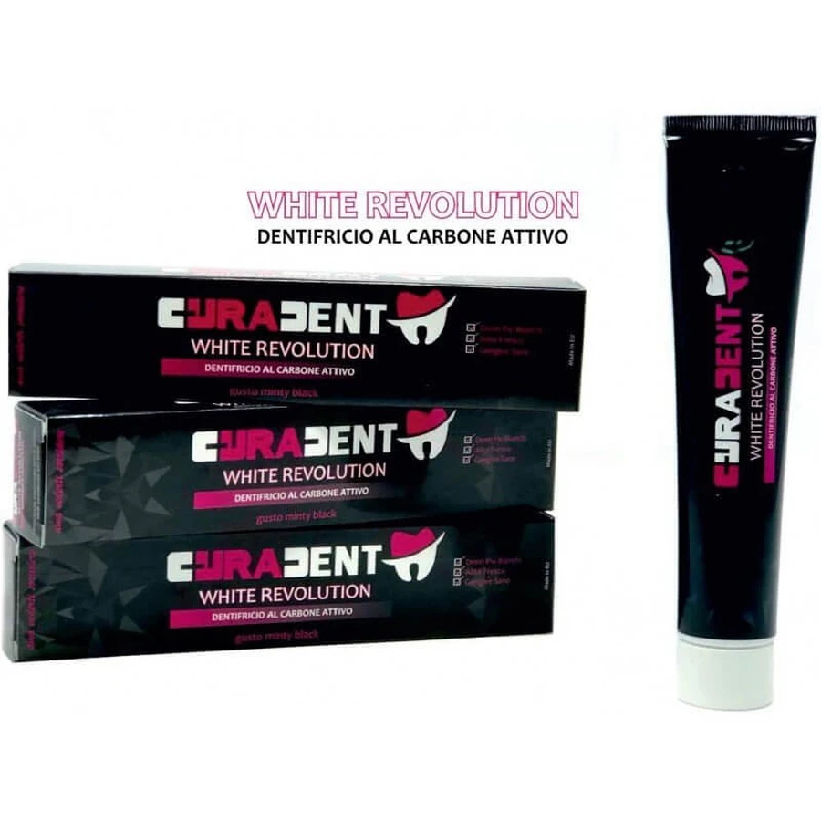 Curadent Extreme White Whitening Charcoal Toothpaste 75ml