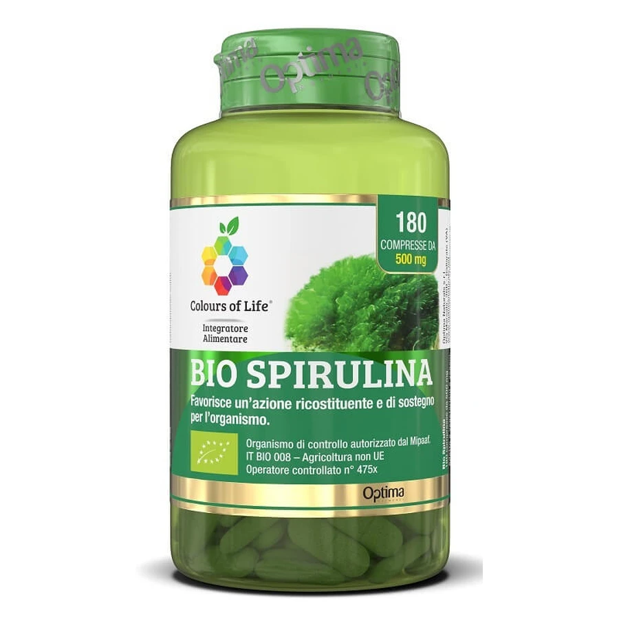 Bio Spirulina 180 Cpr Kleuren