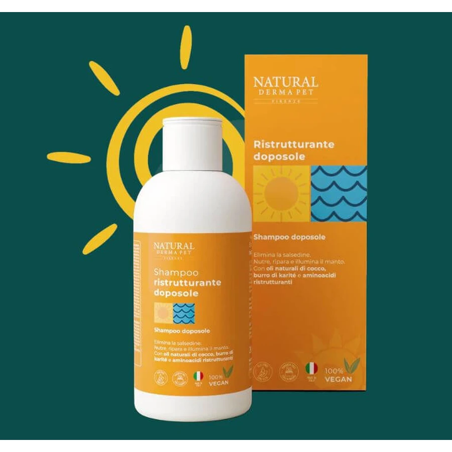 DERMA NATURAL PET PERRO AFTER SUN CHAMPÚ REESTRUCTURANTE 200 ML