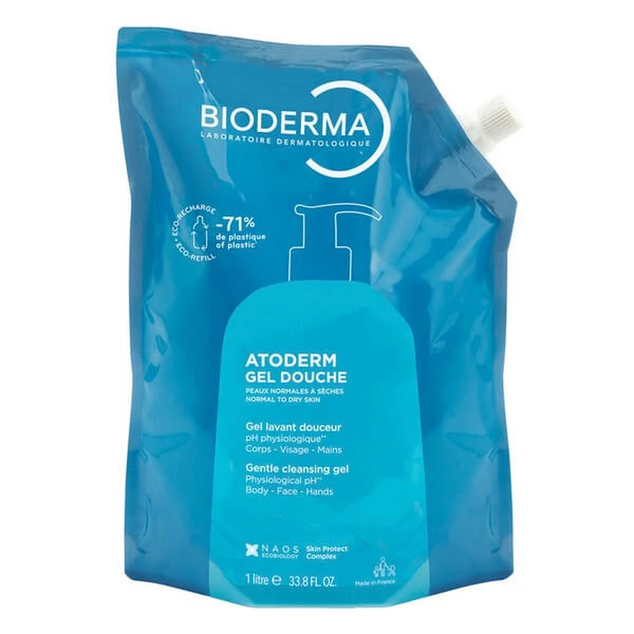 Bioderma Atoderm - gel limpiador ultrasuave recambio 1 litro