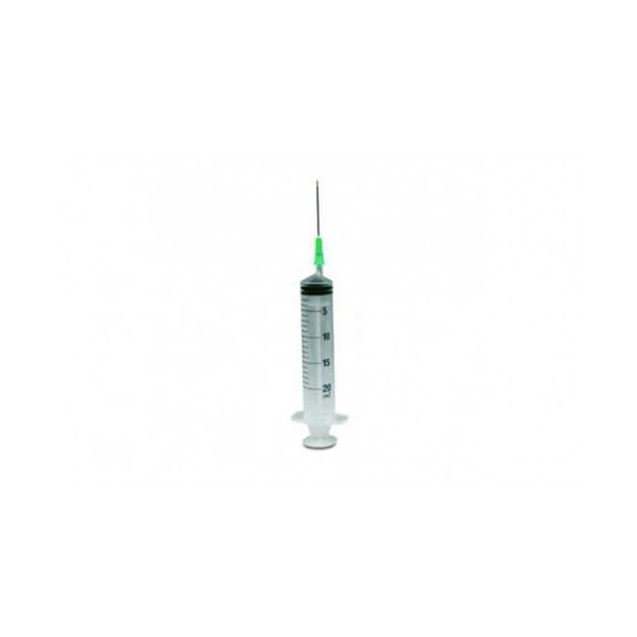 20 Ml 19 Gauge Pic Syringe 1 1/2 Eccentric Cone