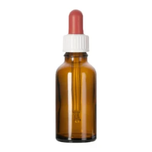 Frasco de vidrio de 30 ml con cuentagotas con precinto 10 unidades