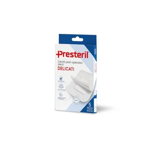 PRESTERIL Delicate post-operative plasters 8x10cm - 5 pieces