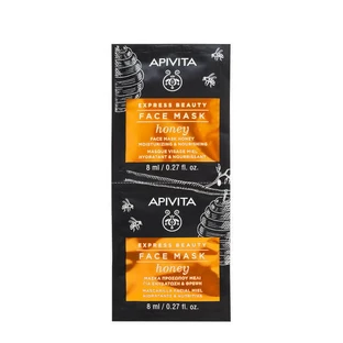 Apivita feuchtigkeitsspendende nährende Gesichtsmaske Honig 2x8ml