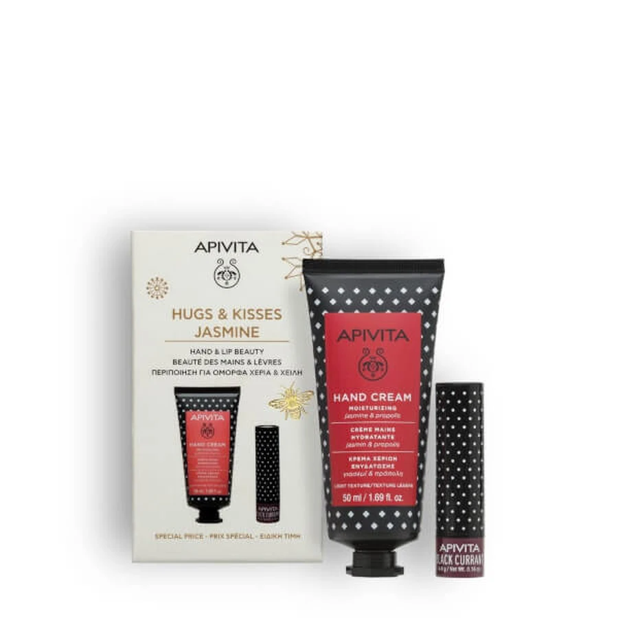 Apivita promo geschenkverpakking Hugs & Kisses Jasmine 2 stuks