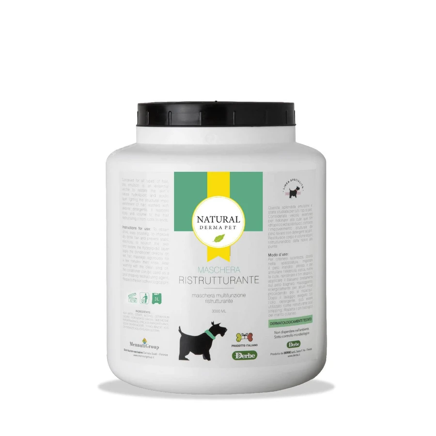 MASQUE RESTRUCTURANT NATURAL DERMA PET DOG 3 LT