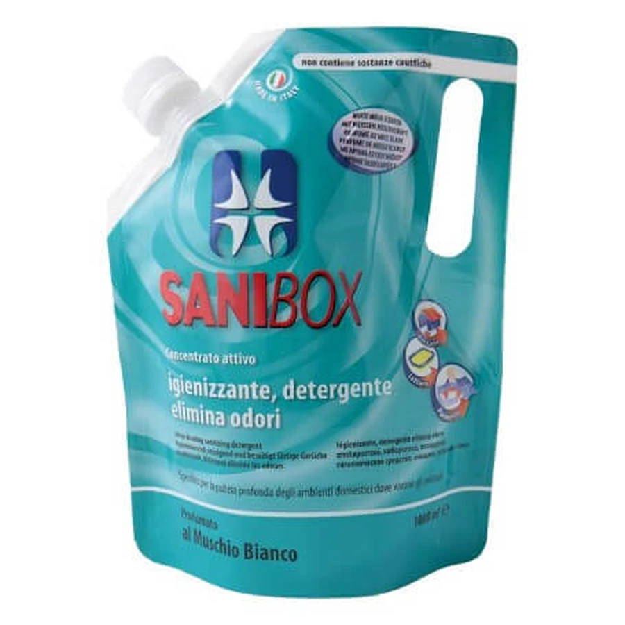 PET PROFESSIONAL SANIBOX CLEANER CONCENTRATE WHITE MOSS 1 LT