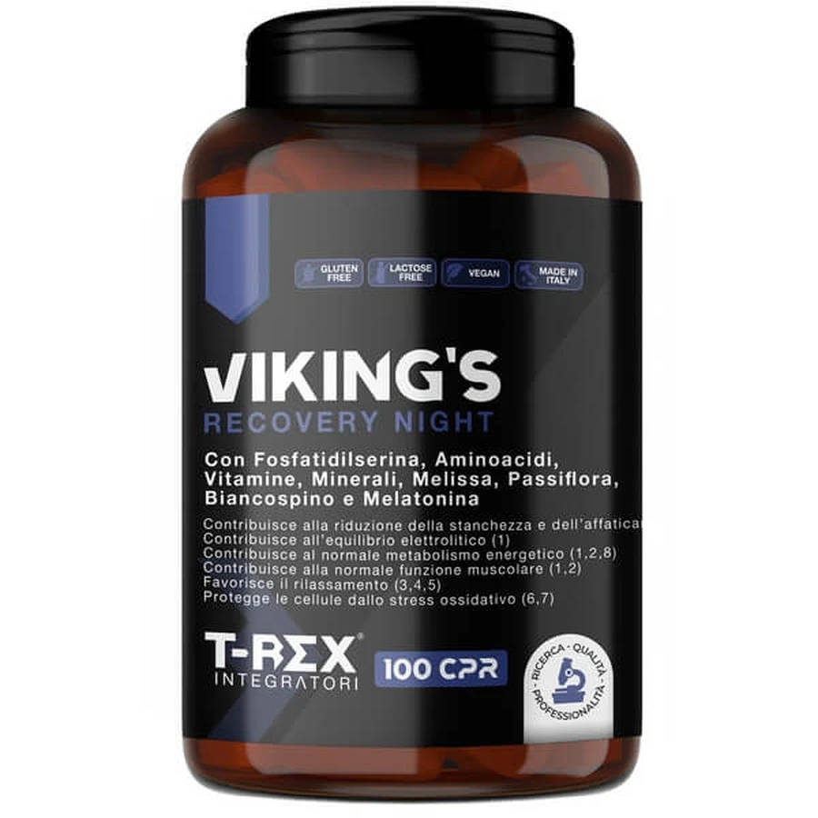 Suplemento T-Rex Viking's Recovery Night 100 comprimidos