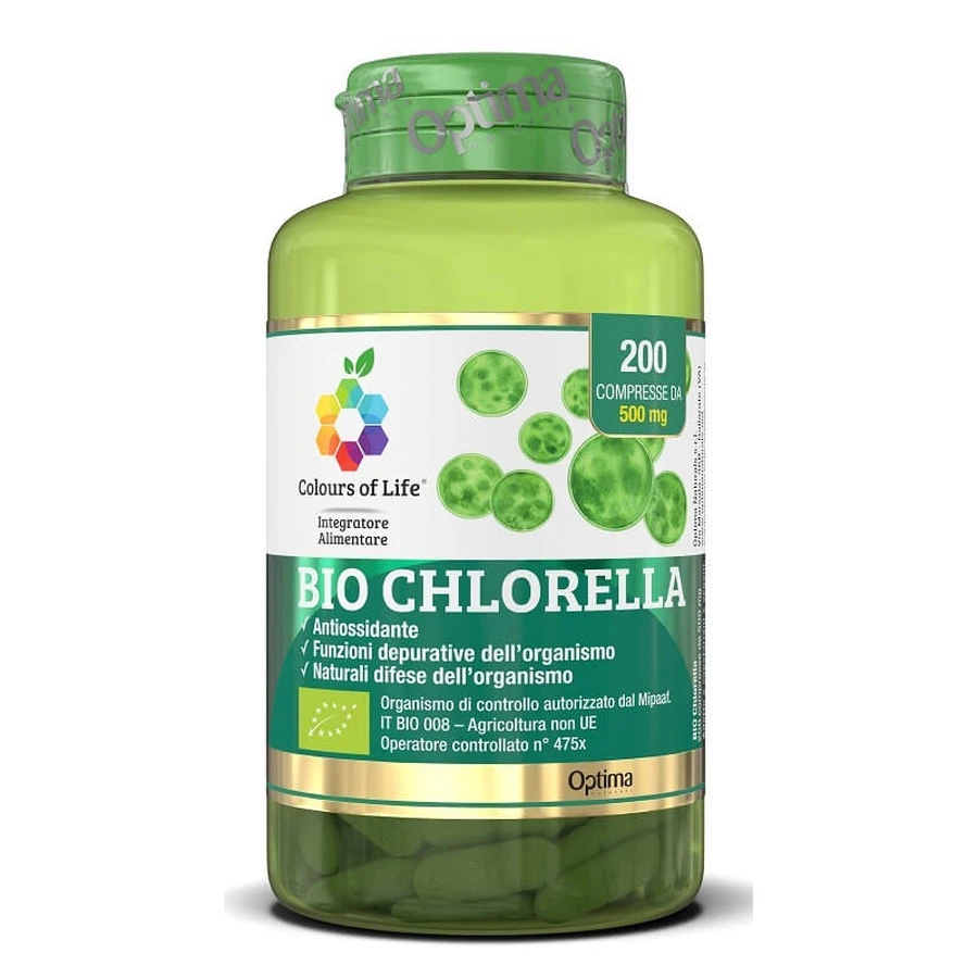 Bio Chlorella 200 Cpr Couleurs