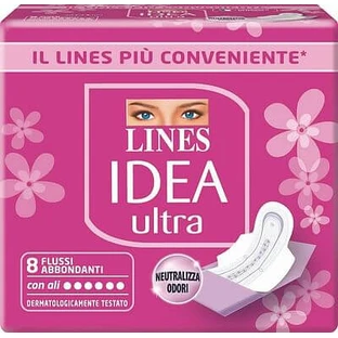 Idea Ultra Absorbent Abundant Flows With Wings 8 Pieces