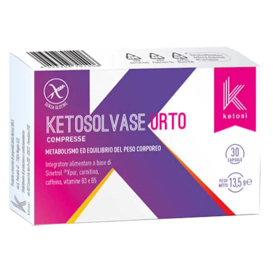 Ketosolvase Urto digestive enzyme supplement 30 tablets