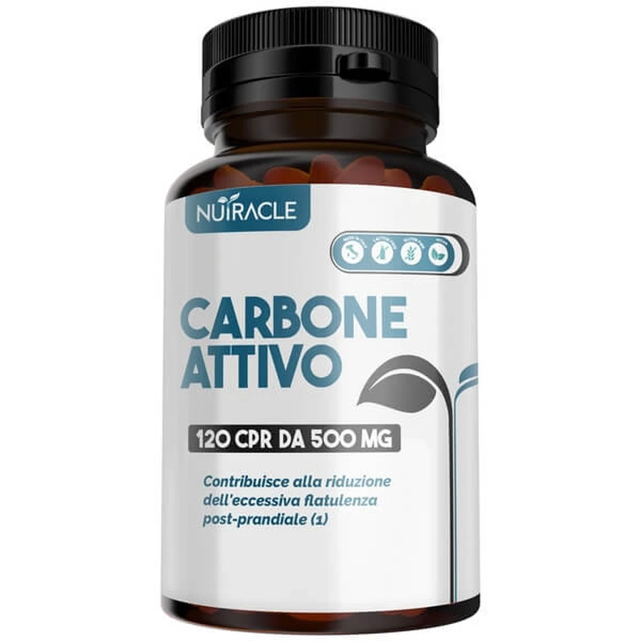 Nutracle activated charcoal 120 tablets