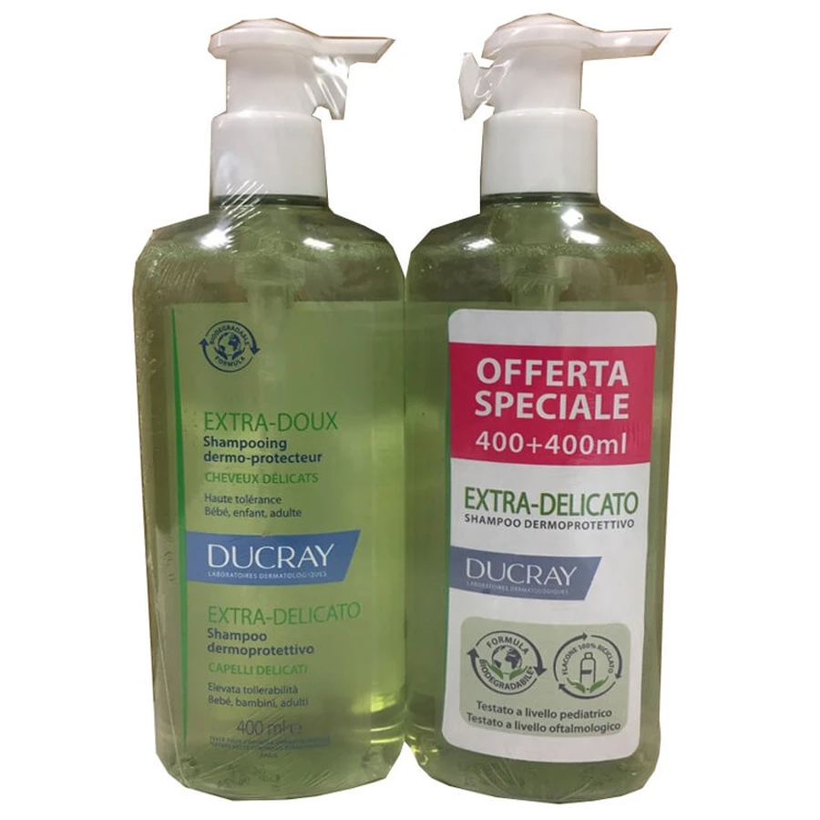 Ducray Extra Delicate Huidbeschermende Shampoo 2x400ml
