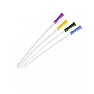 Sonda Rectal Desechable En Nelaton Ch22 Color Morado. Longitud 40cm