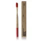 Toothbrush bamboo hard red bristles