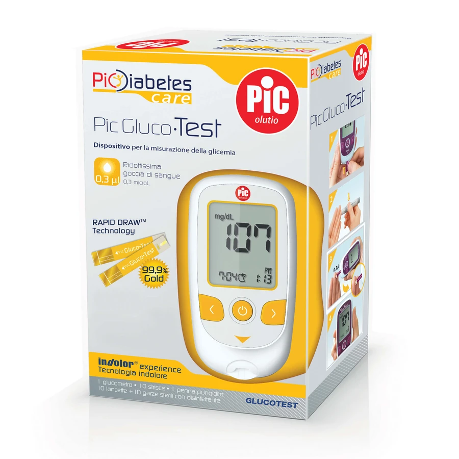 Pic Glucotest Blutzuckermessgerät Kit