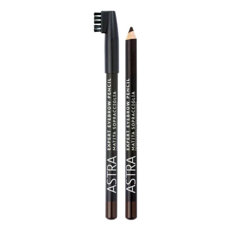 Astra Expert Crayon à sourcils n° EB1 noir - Crayon à sourcils avec peigne