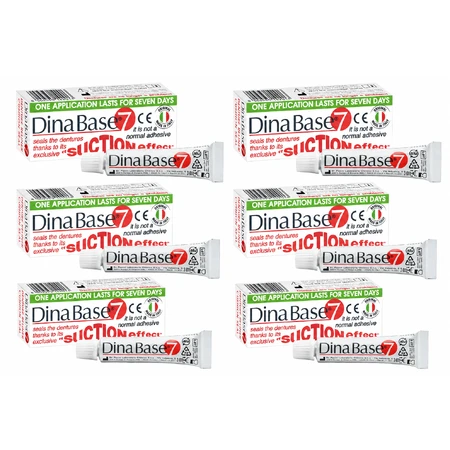 Dinabase 7 ribas adesivo per protesi 6x20 g
