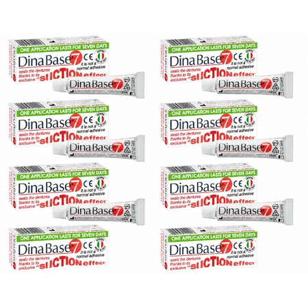 Dinabase 7 ribas adesivo per protesi 8x20 g