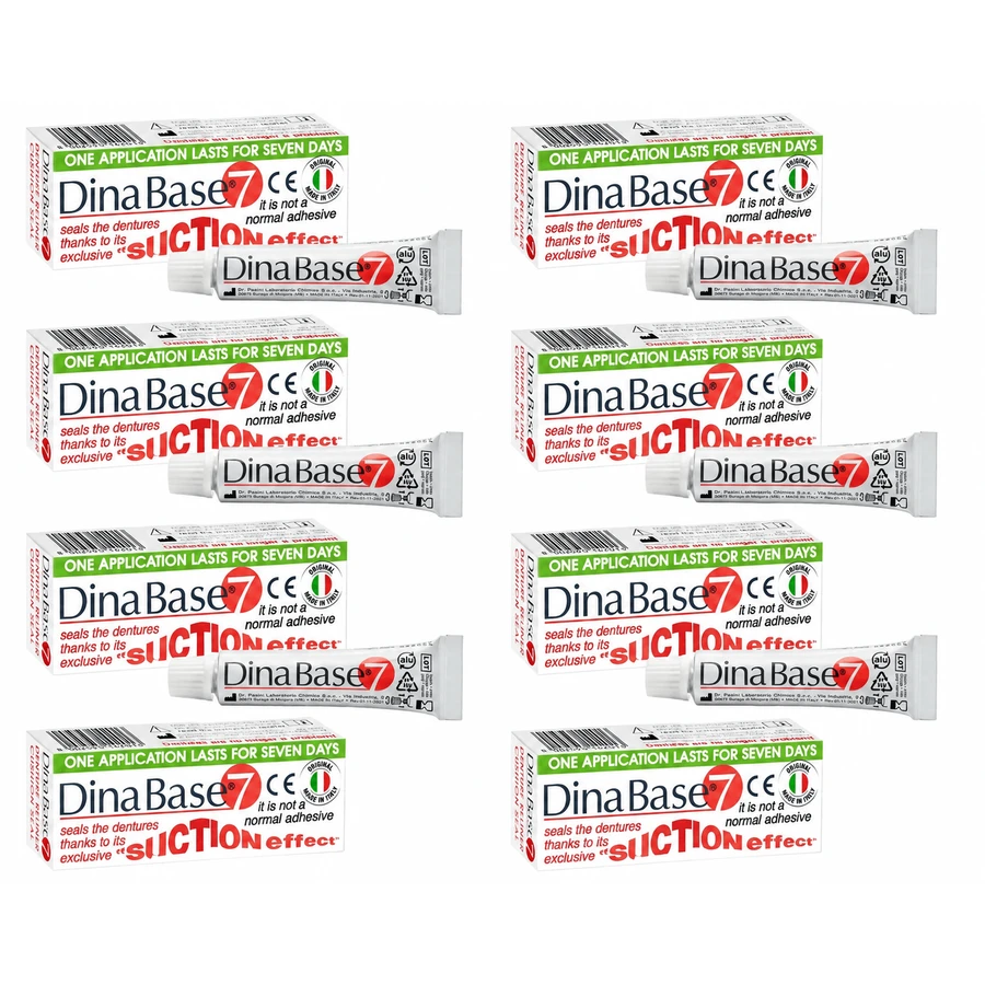 Dinabase 7 ribas adesivo per protesi 8x20 g