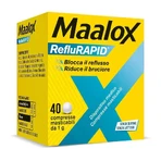 Maalox reflurapid 2x40 chewable tablets