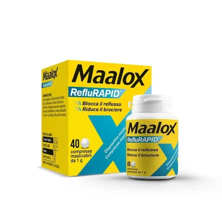 Maalox reflurapid 2x40 chewable tablets