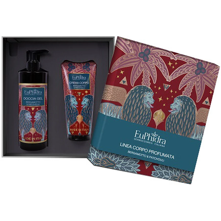Euphidra Bergamot en Patchouli Box Set 1 Douchegel 400ml + 1 Bodycrème 200ml