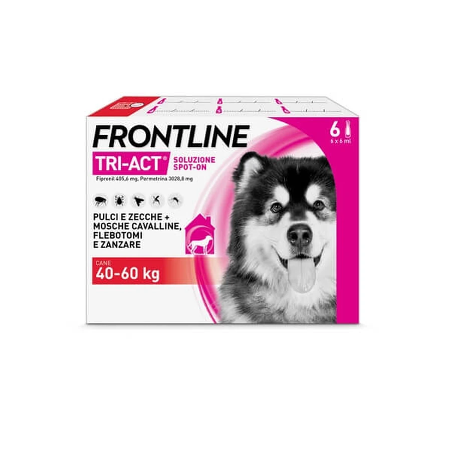 Frontline Tri-Act 6 pipette antiparasitic XL dogs and puppies 40-60kg
