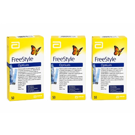 Abbott FreeStyle Optium Test Strips 3x50 pcs