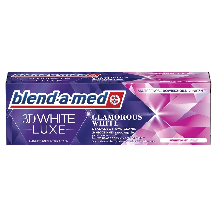 Blend-a-med 3D White Luxe pasta dentífrica, Glamorous White, 6x75 ml