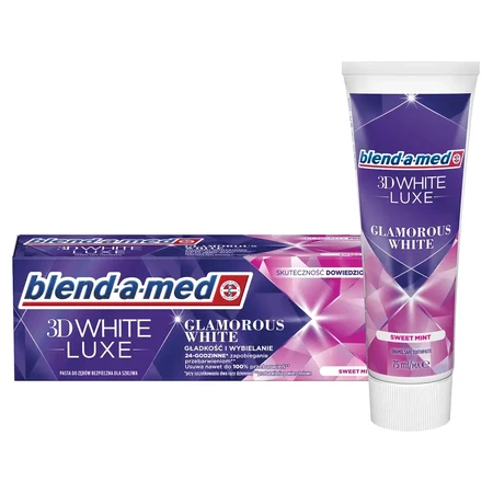 Blend-a-med 3D White Luxe pasta dentífrica, Glamorous White, 6x75 ml