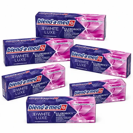 Blend-a-med 3D White Luxe Zahnpasta, 6x75 ml