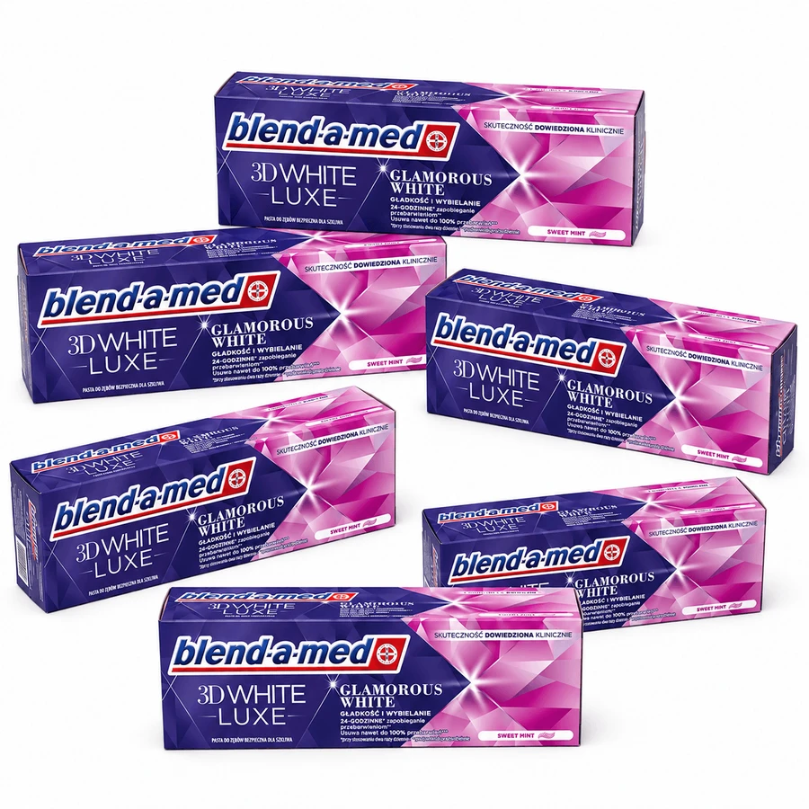 Blend-a-med 3D White Luxe Zahnpasta, 6x75 ml