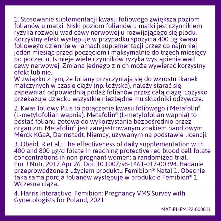 Femibion 1 Early Pregnancy, 2x28 tablets, PG