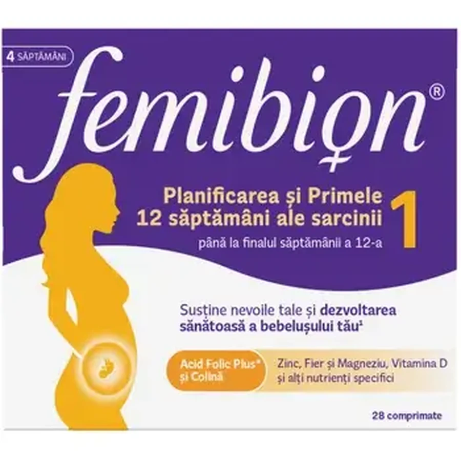 Femibion 1 Vroege Zwangerschap, 2x28 tabletten, PG