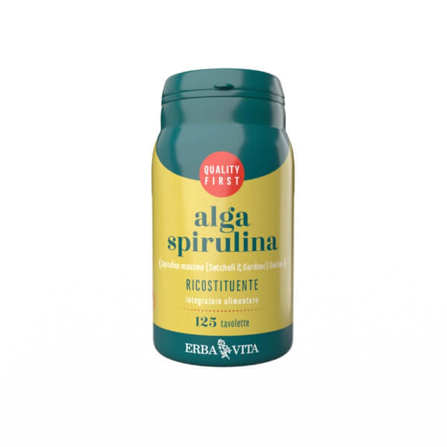 Spiruline Algues 125 Comprimés 400mg Erbavita