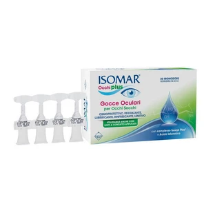 Isomar Eyes Plus Oogdruppels voor droge ogen met hyaluronzuur 0,25 procent 30 ampullen met eenmalige dosis