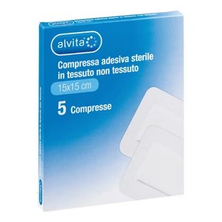 ALVITA GASA ADHESIVA STER 15X15CM
