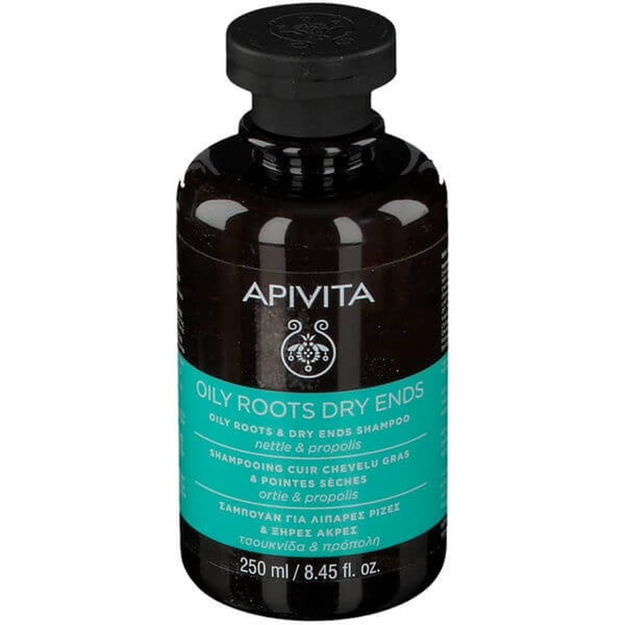 Apivita Balancing Shampoo Vette Huid Droge Tips 250ml