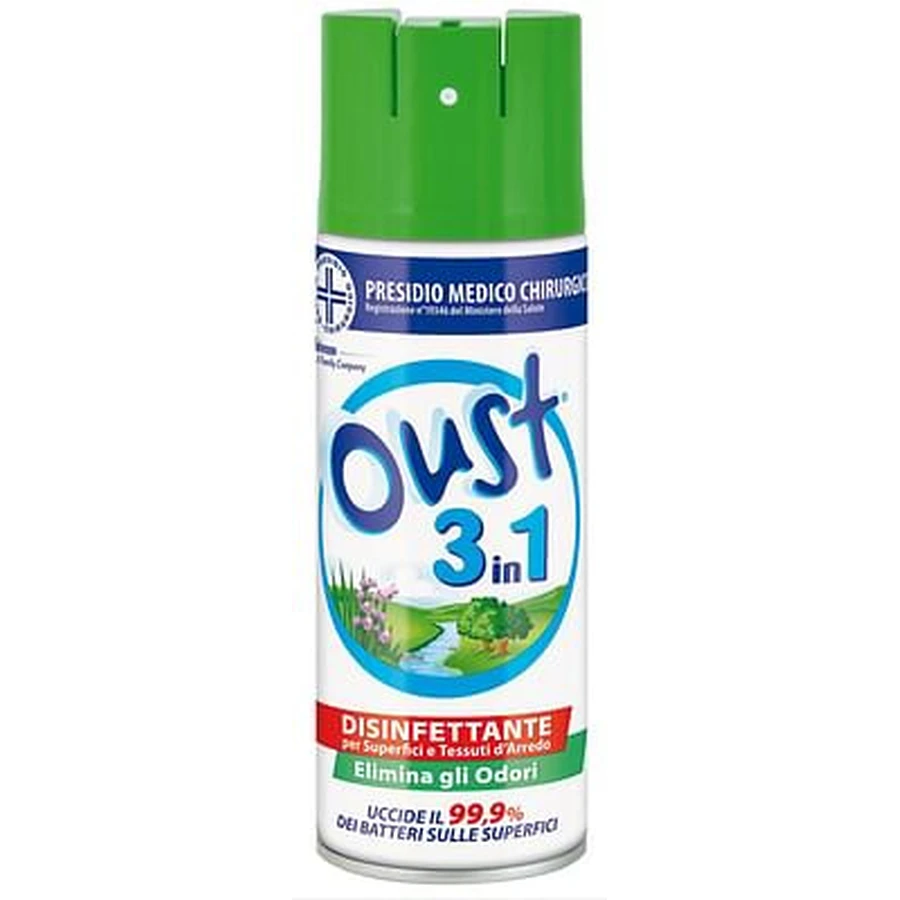 Oust 3 In 1 Desinfektionsmittel für Oberflächen und Möbelstoffe 400 Ml