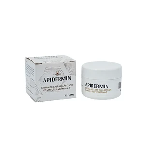 Crema viso con pappa reale e Vitamina A, Apidermin, 50 ml, Complex Apicol Veceslav