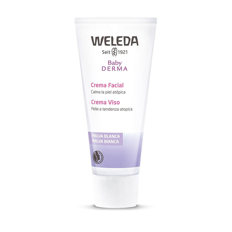 Face cream with white mallow Baby Derma, 50 ml, Weleda