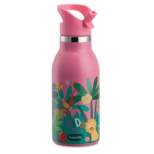 Neavita Kids - Botella de agua térmica rosa con cierre hermético