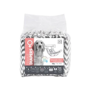M-PETS DOG DIAPER FEMALE CF. (10 PZ) TG. "L"