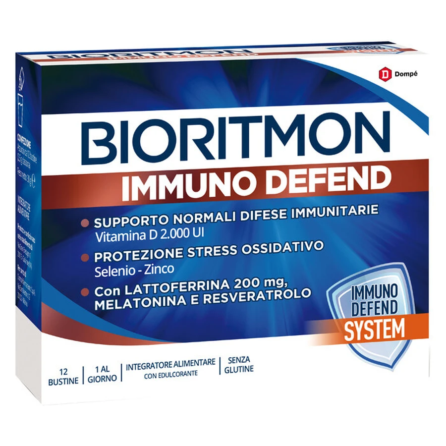 Luni Natura Bioritmon Immuno Defend Tangerine Supplément du Système Immunitaire - 12 Sachets