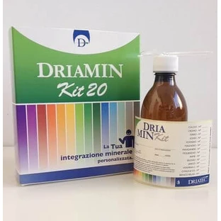Driamin Kit 20 Leerflaschen mit Messbecher + Etikett und Packungsbeilage